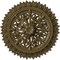 Ekena Millwork Lariah Ceiling Medallion (Fits Canopies up to 1 3/8"), 24 3/4"OD 1 3/8"ID x 3 1/4"P, Mississippi Mud CM24LAMMF - alternate 1